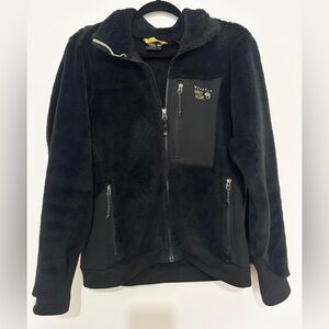 MOUNTAIN HARD WEAR Black Monkey Fleece Jacket, Size Medium full zip sweater